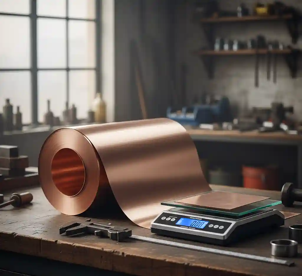 وزن ورق مس